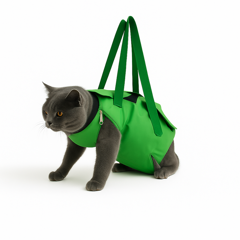 Pawsh Comfort™ Multifunctional Breathable Double-Shoulder Cat Bag – Portable, Anti-Scratch, Foldable & Secure Pet Carrier