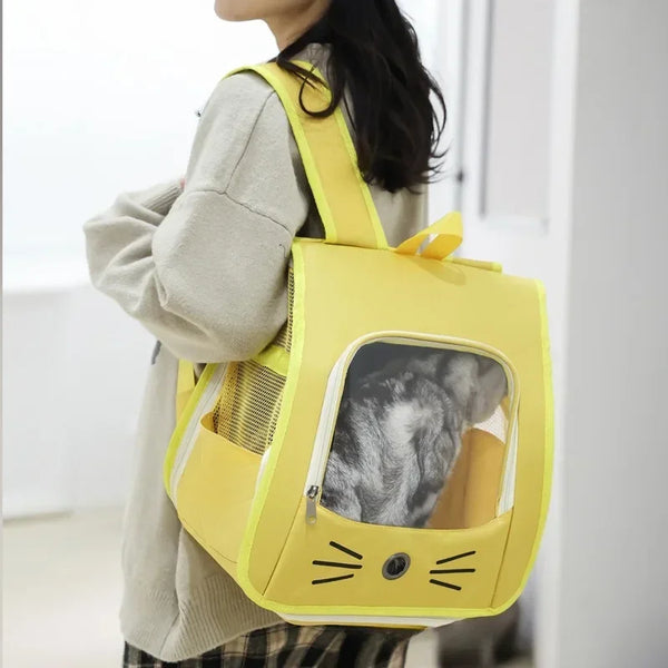 Pawsh Comfort™ Breathable Outdoor Cat Carrier Backpack – Portable Shoulder Bag for Cats & Small Dogs - Image 2