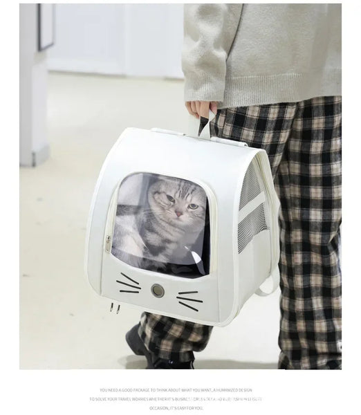 Pawsh Comfort™ Breathable Outdoor Cat Carrier Backpack – Portable Shoulder Bag for Cats & Small Dogs - Image 9