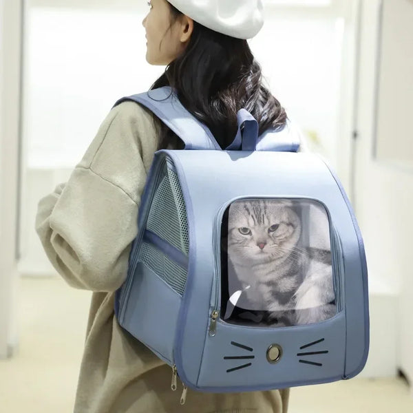 Pawsh Comfort™ Breathable Outdoor Cat Carrier Backpack – Portable Shoulder Bag for Cats & Small Dogs - Image 3