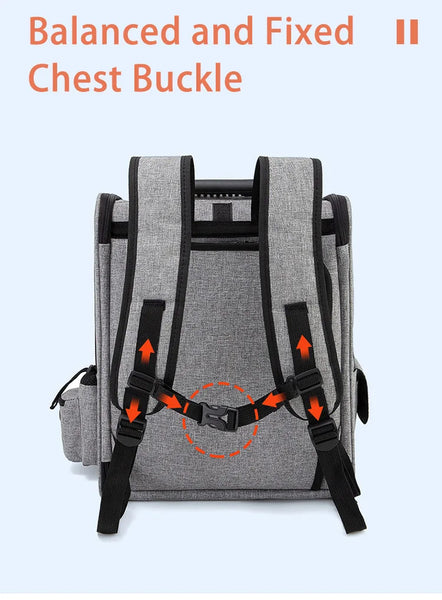 Pawsh Comfort™ Portable Breathable Outdoor Foldable Expandable Pet Backpack – Large Capacity Oxford Cloth Carrier for Cats & Dogs - Image 21