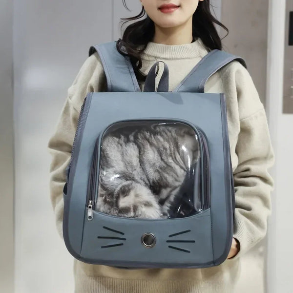 Pawsh Comfort™ Breathable Outdoor Cat Carrier Backpack – Portable Shoulder Bag for Cats & Small Dogs - Image 4