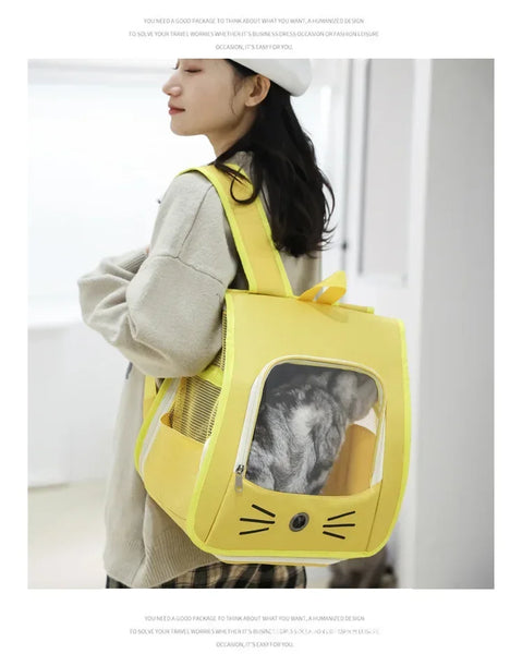 Pawsh Comfort™ Breathable Outdoor Cat Carrier Backpack – Portable Shoulder Bag for Cats & Small Dogs - Image 10