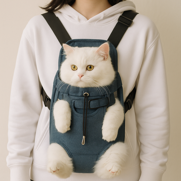 Pawsh Comfort™ Upgraded Adjustable Pet Backpack – Portable Outdoor Carrying Bag for Cats & Dogs, Ideal for Travel, Camping & Hiking - Image 2