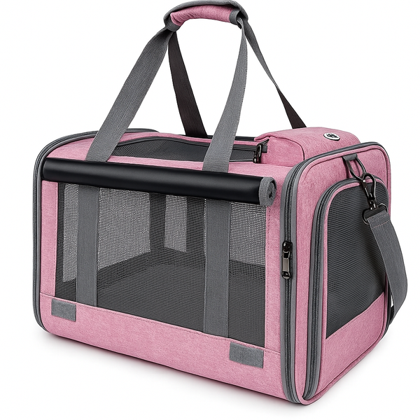 Pawsh Comfort™ Soft-Sided Pet Carrier for Large & Medium Cats – Spacious Carrier for Big Cats, Medium Cats & Puppies - Image 5