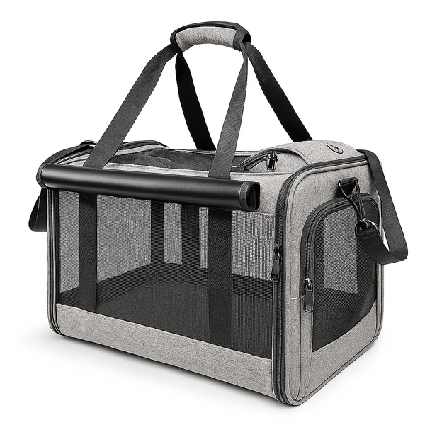 Pawsh Comfort™ Soft-Sided Pet Carrier for Large & Medium Cats – Spacious Carrier for Big Cats, Medium Cats & Puppies - Image 3