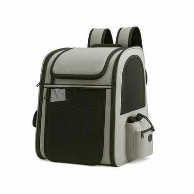Pawsh Comfort™ Portable Breathable Outdoor Foldable Expandable Pet Backpack – Large Capacity Oxford Cloth Carrier for Cats & Dogs