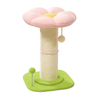 Pawsh Comfort™ Flower Small Cat Tree – Indoor Cat Scratching Post with Super Thick Natural Sisal, Pink Removable Perch, Mat & Playful Balls - Image 1