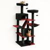 Pawsh Comfort™ Large Indoor Cat Tree – 180cm Tall Multi-Level Plush Tower with Sisal Scratching, Condos & Perches - Image 3