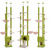 Pawsh Comfort™ Adjustable Floor-to-Ceiling Cat Tree (230–252cm) – Tall Cat Tower with Condo, Hammock, Hanging Ball & 5 Scratching Posts - Image 5