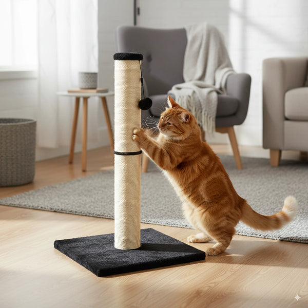 Pawsh Comfort™ Two-Section Vertical Cat Climbing Frame – Modern Cat Tower with Dual Sisal Scratching Posts & Stable Design - Image 9