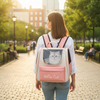 Pawsh Comfort™ Windproof Outdoor Cat Carrier Backpack – Travel Bag for Cats & Small Dogs with Cushion - Image 3