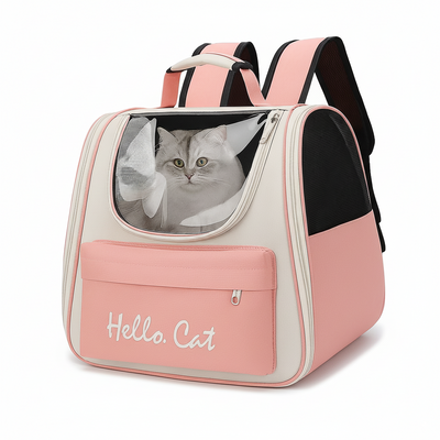 Pawsh Comfort™ Windproof Outdoor Cat Carrier Backpack – Travel Bag for Cats & Small Dogs with Cushion