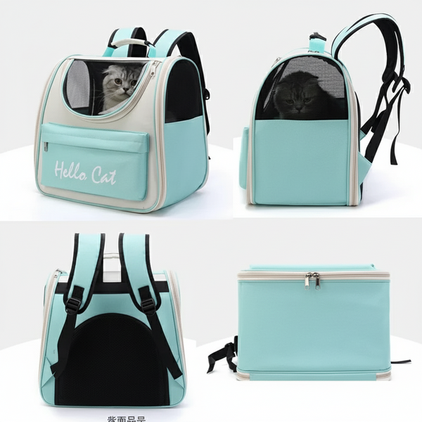 Pawsh Comfort™ Windproof Outdoor Cat Carrier Backpack – Travel Bag for Cats & Small Dogs with Cushion - Image 4