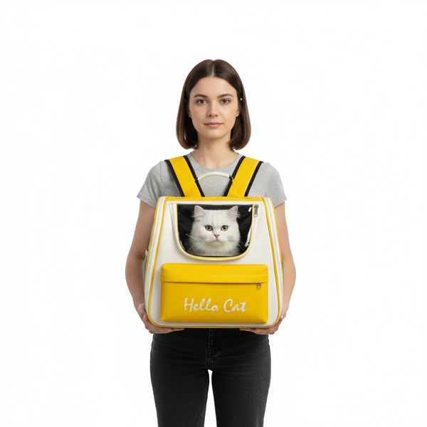 Pawsh Comfort™ Windproof Outdoor Cat Carrier Backpack – Travel Bag for Cats & Small Dogs with Cushion - Image 2