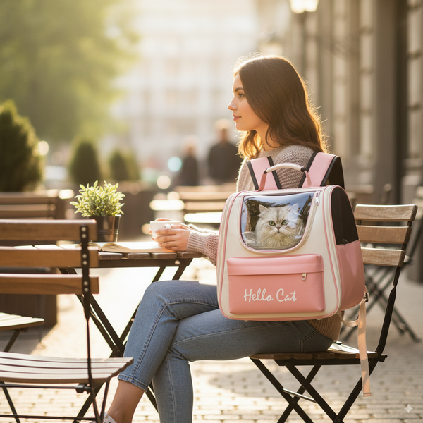 Pawsh Comfort™ Windproof Outdoor Cat Carrier Backpack – Travel Bag for Cats & Small Dogs with Cushion - Image 7