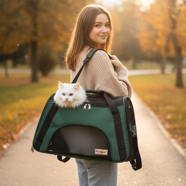 Pawsh Market™ Portable Pet Carrier Bag – Breathable Mesh Handbag for Small Dogs & Cats - Image 5