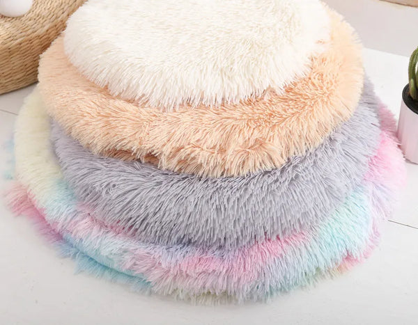 Plush Cat Bed Mats Round Pet Bed for Cats Small Dogs Soft Fleece Pet Sleeping Mat Kitten Puppy Nest Pet Cushion Cat Accessories - Image 12