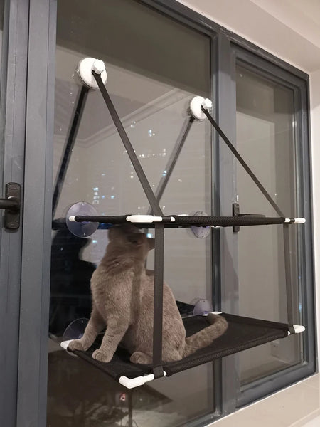 Cat Bed Hanging Window Double-Layer Pet Hammock Sunny Window Seat Kitten Nest Durable Bed for Cats Bearing 25 KG Cat Accessories - Image 14