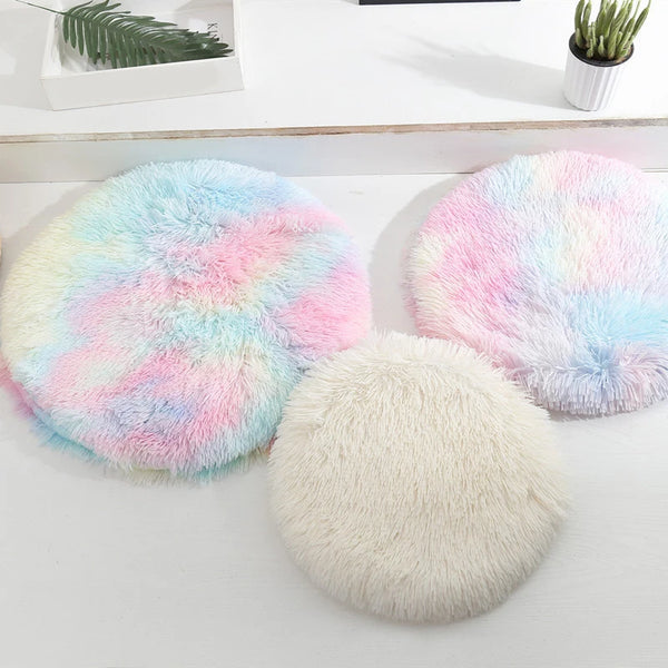 Plush Cat Bed Mats Round Pet Bed for Cats Small Dogs Soft Fleece Pet Sleeping Mat Kitten Puppy Nest Pet Cushion Cat Accessories - Image 13