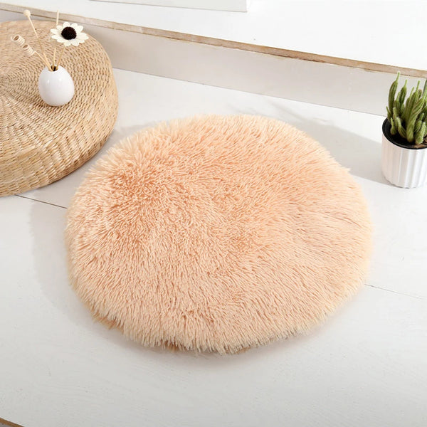 Plush Cat Bed Mats Round Pet Bed for Cats Small Dogs Soft Fleece Pet Sleeping Mat Kitten Puppy Nest Pet Cushion Cat Accessories - Image 15