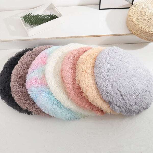 Plush Cat Bed Mats Round Pet Bed for Cats Small Dogs Soft Fleece Pet Sleeping Mat Kitten Puppy Nest Pet Cushion Cat Accessories - Image 9