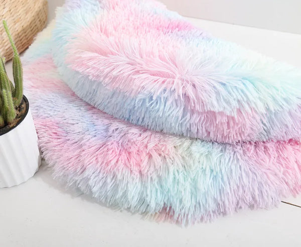 Plush Cat Bed Mats Round Pet Bed for Cats Small Dogs Soft Fleece Pet Sleeping Mat Kitten Puppy Nest Pet Cushion Cat Accessories - Image 10