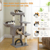 Cat Tree with Toy Cat Tower condo for Indoor Cats Cat House with Padded Plush Perch Cozy Hammock and Sisal Scratching Posts - Image 14