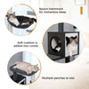 Pawsh Comfort™ Multi-Level Indoor Wood Cat Tree – Spacious Condo, Scratching Posts, Hammock, Top Perch & Cat Toys - Image 22
