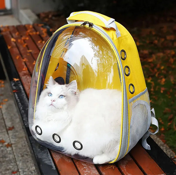 Pawsh Comfort™ Portable Transparent Space Capsule Pet Backpack – Soft-Sided Travel Bag for Cats & Dogs - Image 19
