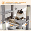 Pawsh Comfort™ Large Indoor Cat Tree Tower – Sisal-Covered Scratching Posts, Spacious Hammock, Padded Perches & Condos, Grey - Image 11