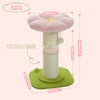 Pawsh Comfort™ Flower Small Cat Tree – Indoor Cat Scratching Post with Super Thick Natural Sisal, Pink Removable Perch, Mat & Playful Balls - Image 5