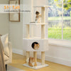 Cat Tree with Toy Cat Tower condo for Indoor Cats Cat House with Padded Plush Perch Cozy Hammock and Sisal Scratching Posts - Image 6