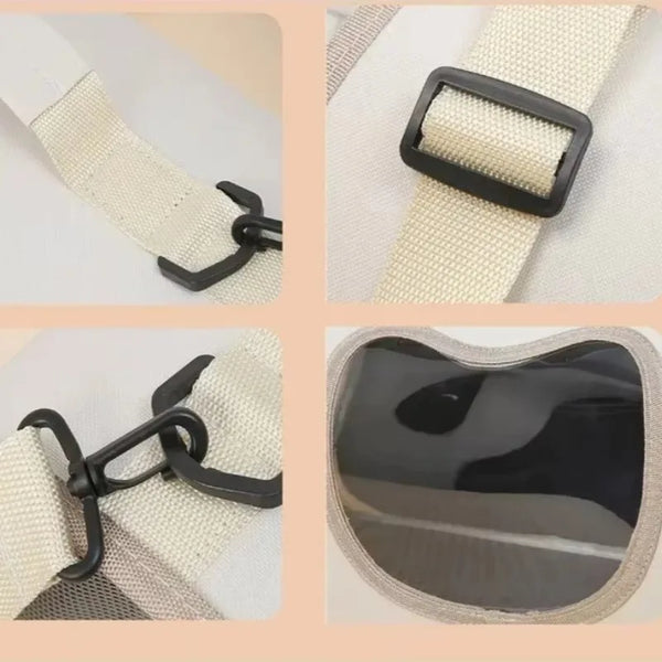 Pawsh Comfort™ Portable Foldable Breathable Mesh Pet Carrier Bag – Soft-Sided Handheld Travel Backpack for Small Cats & Dogs - Image 7