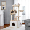 Pawsh Comfort™ Multi-Level Indoor Wood Cat Tree – Spacious Condo, Scratching Posts, Hammock, Top Perch & Cat Toys - Image 24