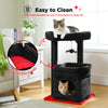 Pawsh Comfort™ Cat Tree Tower – Cozy Condo, Wide Top Perch, Natural Sisal Posts, Soft Plush & Playful Pom-Pom, Ideal for 1-2 Indoor Cats - Image 22