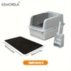 Stainless Steel Litter Box With Litter Mat And Litter Spade Lid High Side Suitable For Large Cats Closed Litter Tray With Spoon - Image 9