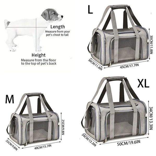 Pawsh Comfort™ Breathable Mesh Pet Carrier Bag – Outdoor Travel Tent for Small Dogs & Cats - Image 14