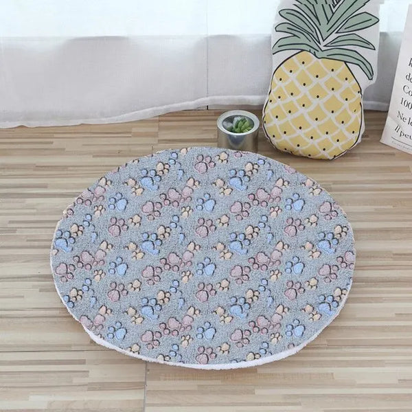 Plush Cat Bed Mats Round Pet Bed for Cats Small Dogs Soft Fleece Pet Sleeping Mat Kitten Puppy Nest Pet Cushion Cat Accessories - Image 27