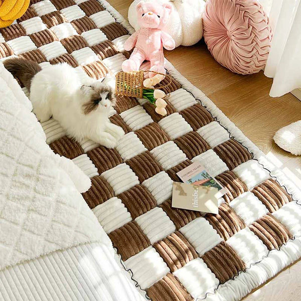 Dog Bed Mat Warm Pet Cat Scratchable Blanket Anti-slip Washable Cushion Sofa Couch Cover Protector For Large Dogs Pet Supplies - Image 21