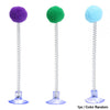 1pc Fur Ball Spring Cat Toy Suction Cup Multicolored Teaser Wand Pet Interactive Toys Cat Scratcher Toys Supplies Random Color - Image 15