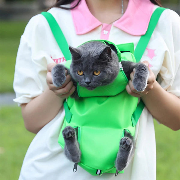 Pawsh Comfort™ Multifunctional Breathable Double-Shoulder Cat Bag – Portable, Anti-Scratch, Foldable & Secure Pet Carrier - Image 6