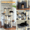 Pawsh Comfort™ Large Cat Tree for Big Cats – Robust Multi-Level Tower with Hammock, 11 Sisal Posts & Large Perch - Image 12