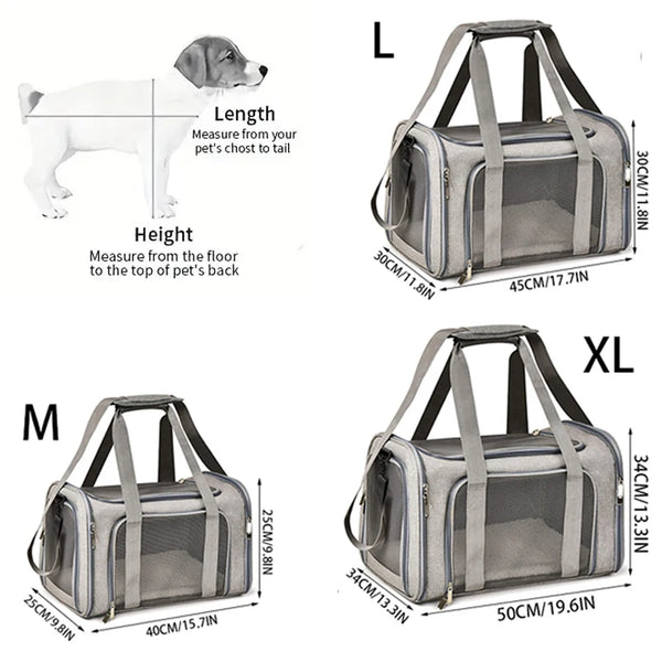 Pawsh Comfort™ Breathable Mesh Pet Carrier Bag – Outdoor Travel Tent for Small Dogs & Cats - Image 6