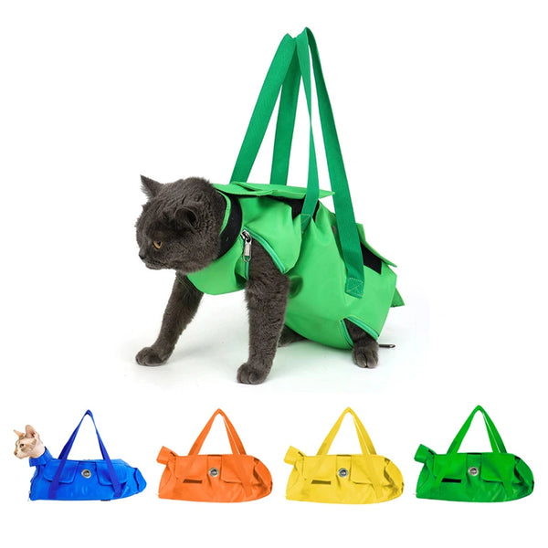 Pawsh Comfort™ Multifunctional Breathable Double-Shoulder Cat Bag – Portable, Anti-Scratch, Foldable & Secure Pet Carrier - Image 3