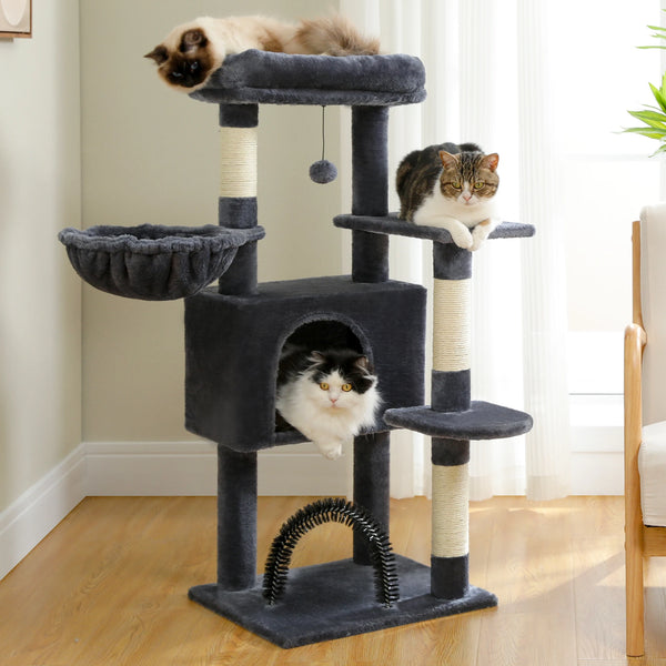 Cat Tree with Toy Cat Tower condo for Indoor Cats Cat House with Padded Plush Perch Cozy Hammock and Sisal Scratching Posts - Image 18