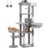 Pawsh Comfort™ Multi-Level Indoor Cat Tree – Tall Tower with Scratching Posts, Hammock, Large Perches, Hanging Balls & Spacious Condo House - Image 43