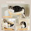Pawsh Comfort™ Multi-Level Indoor Cat Tree – Tall Tower with Scratching Posts, Hammock, Large Perches, Hanging Balls & Spacious Condo House - Image 12