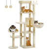Pawsh Comfort™ Multi-Level Indoor Cat Tree – Tall Tower with Scratching Posts, Hammock, Large Perches, Hanging Balls & Spacious Condo House - Image 41