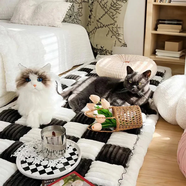 Dog Bed Mat Warm Pet Cat Scratchable Blanket Anti-slip Washable Cushion Sofa Couch Cover Protector For Large Dogs Pet Supplies - Image 6